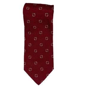 ERMENGILDO Zegna I Red I 100% Silk I Neck Tie